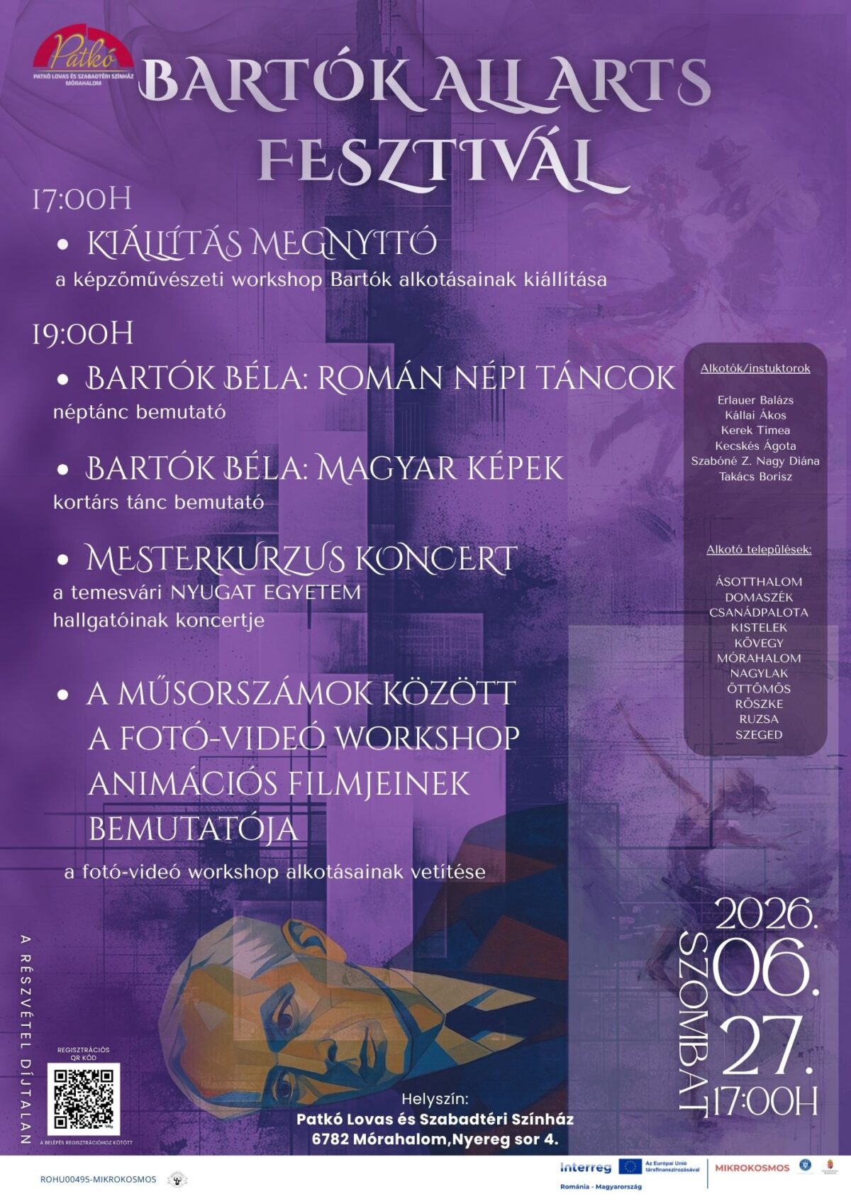 BARTÓK ALL ARTS – KÉTNAPOS ÖSSZMŰVÉSZETI ÉLMÉNY 1. nap